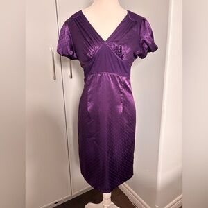 Retro Purple Gorgeous Midi Dress